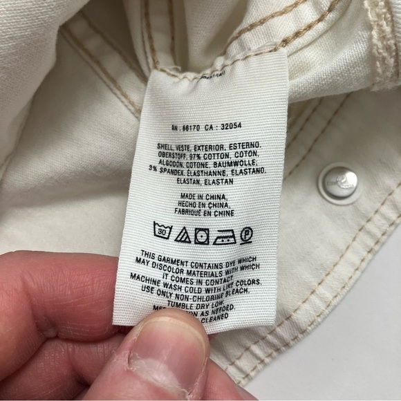 ANTHRO Pilcro and the Leterpress white denim jacket - Picture 5 of 8